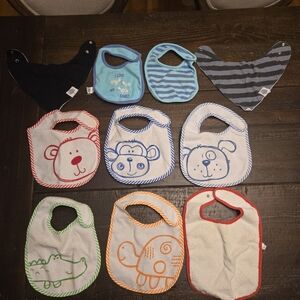 Baby bibs, qty 10